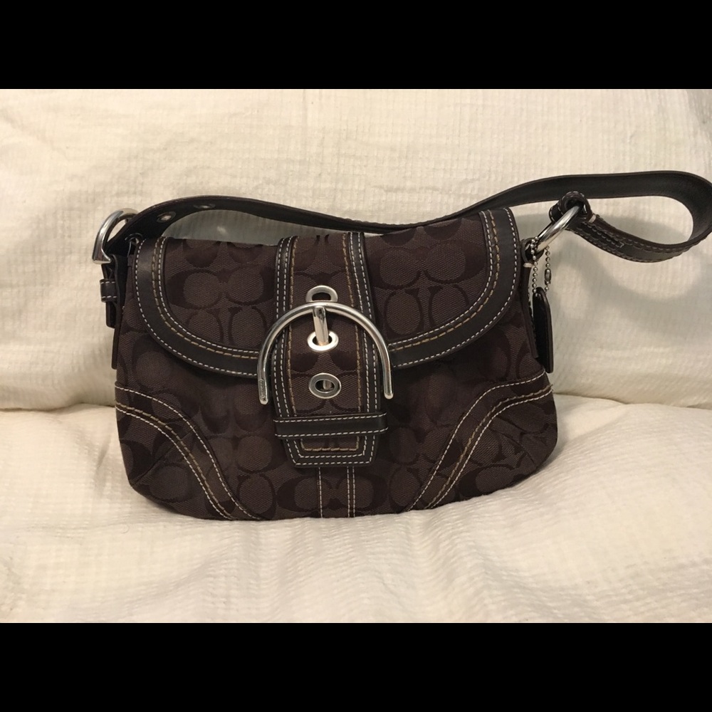 Authentic Coach Small Brown Shoulder Bag